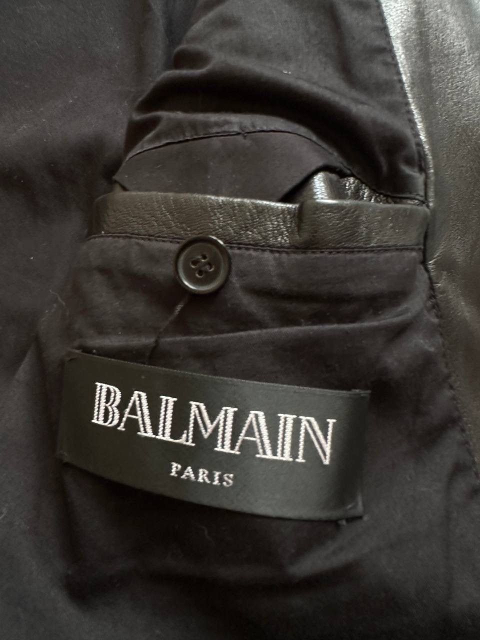 Balmain Balmain Men’s Leather Jacket With Straps Size 48 Size US M / EU 48-50 / 2 - 17 Thumbnail
