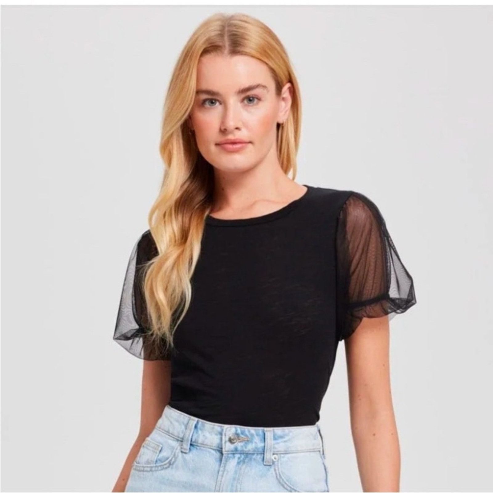 Other NWT Goldie pink $115 Sheer Sleeve Top size S Size S / US 4 / IT 40 - 3 Thumbnail