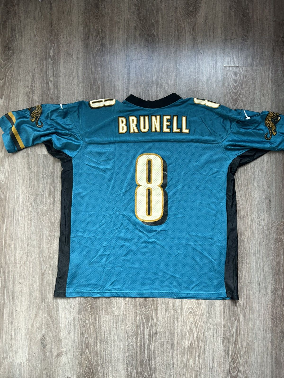 Nike Vintage Jacksonville Jaguars Mark Brunell 8 Jersey Nike 90s Size US XXL / EU 58 / 5 - 2 Thumbnail