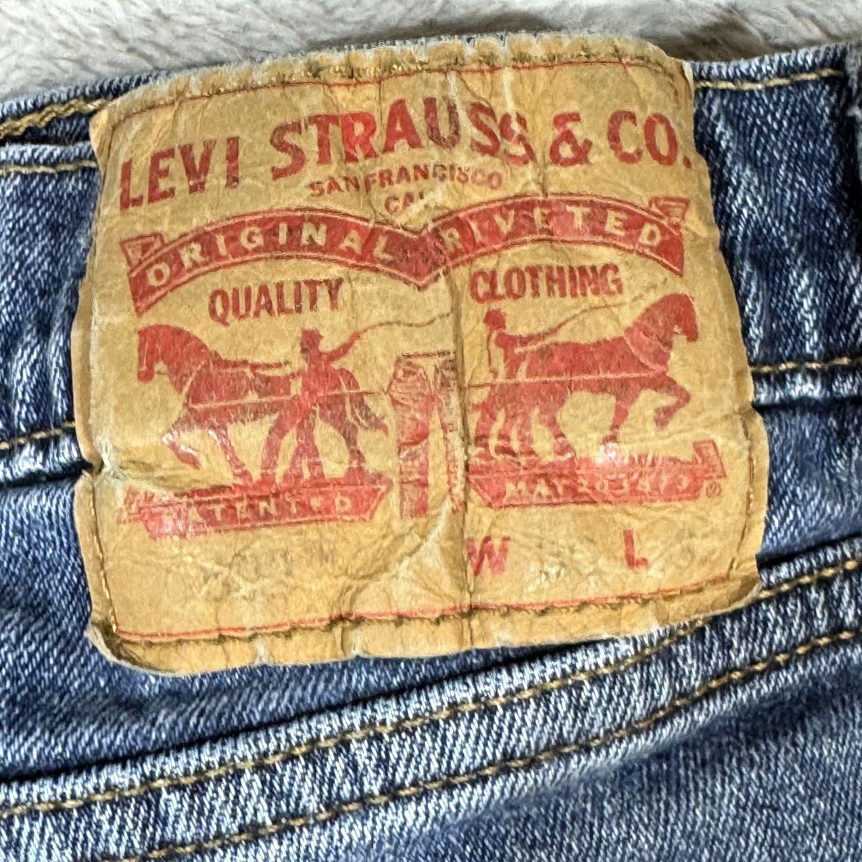 Levi's Levis 507 Jeans Mens 36x32 Blue Denim Stretch Tapered Medium Wash Classic Size US 36 / EU 52 - 3 Thumbnail