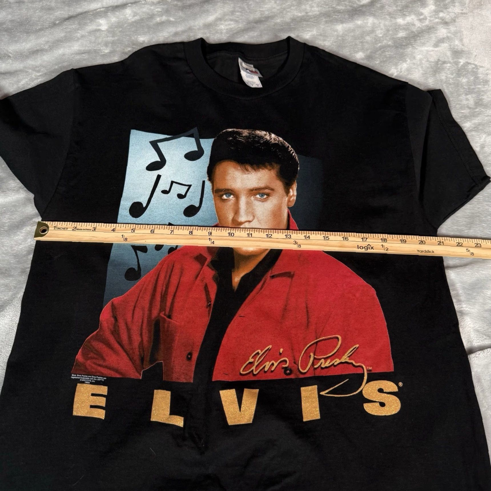 Vintage VINTAGE Elvis Presley Graphic T-Shirt Men L Slim Fit Black 2000s Y2K Music Size US L / EU 52-54 / 3 - 5 Thumbnail