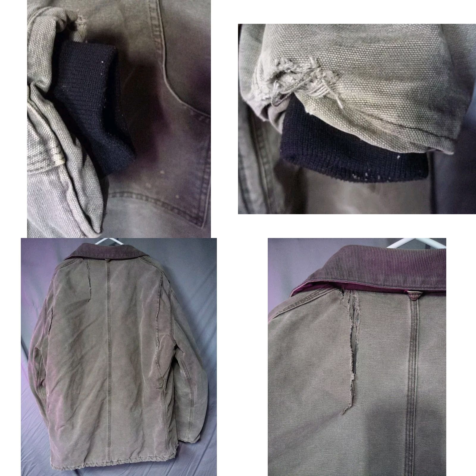 Carhartt VINTAGE Carhartt Jacket Mens 2XL Quilted Lined Barn Chore Detroit 90s Thrashed Jacket Size US XXL / EU 58 / 5 - 8 Thumbnail
