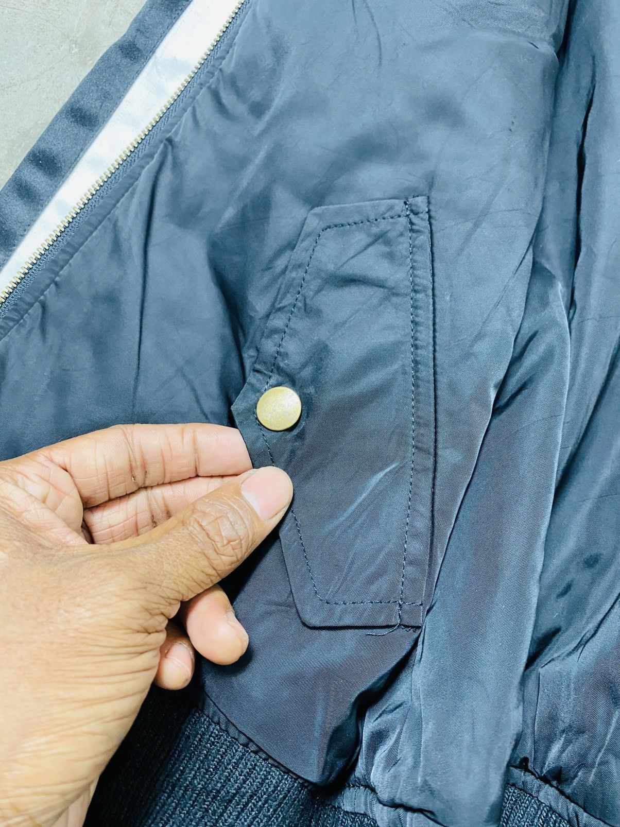 Japanese Brand Vtg Reversible Satin Bomber Jacket Sukajan Ingni Size US M / EU 48-50 / 2 - 16 Thumbnail