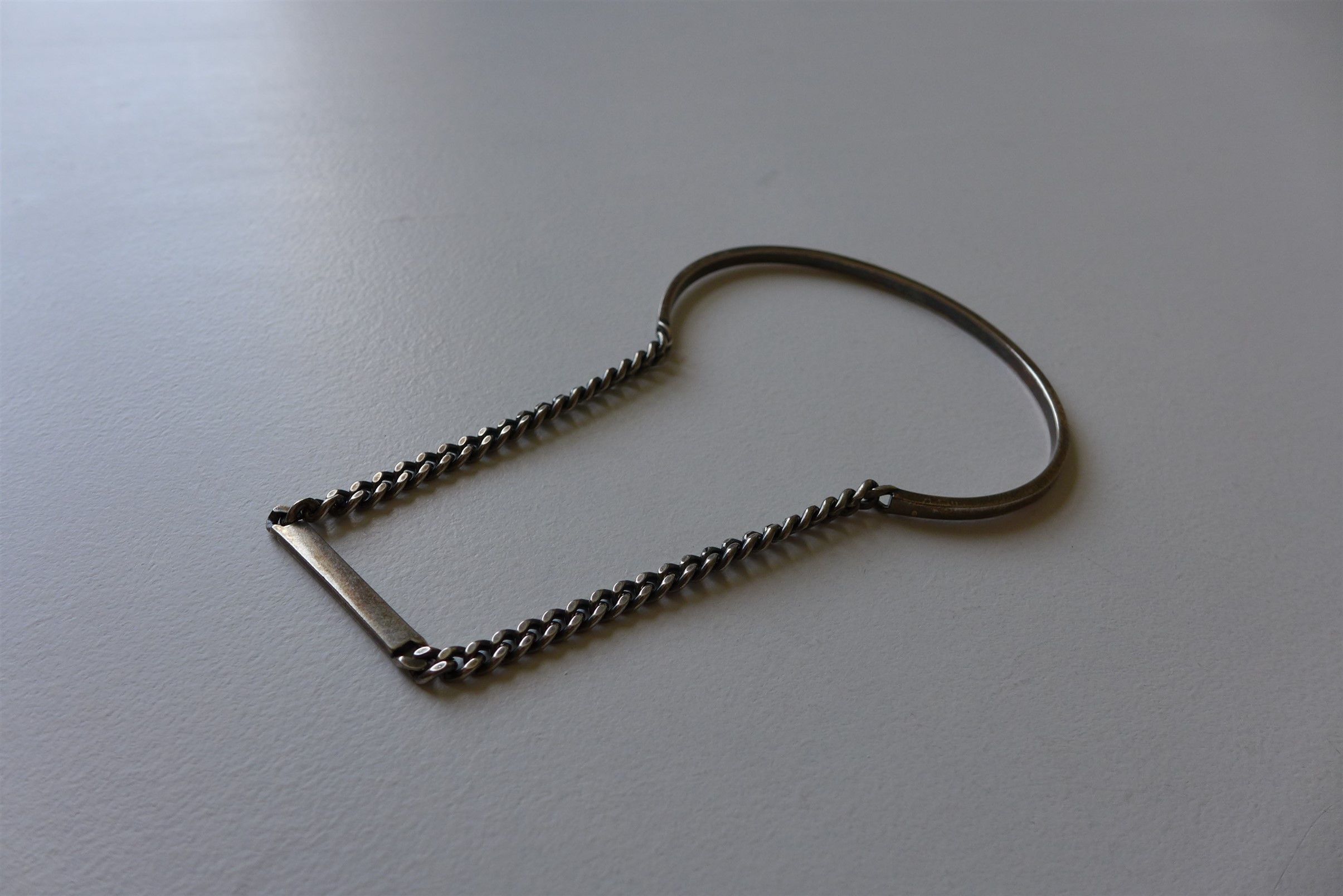 Saint Laurent Paris Saint Laurent Silver-tone Brass Bracelet - Size Large Size ONE SIZE - 4 Thumbnail