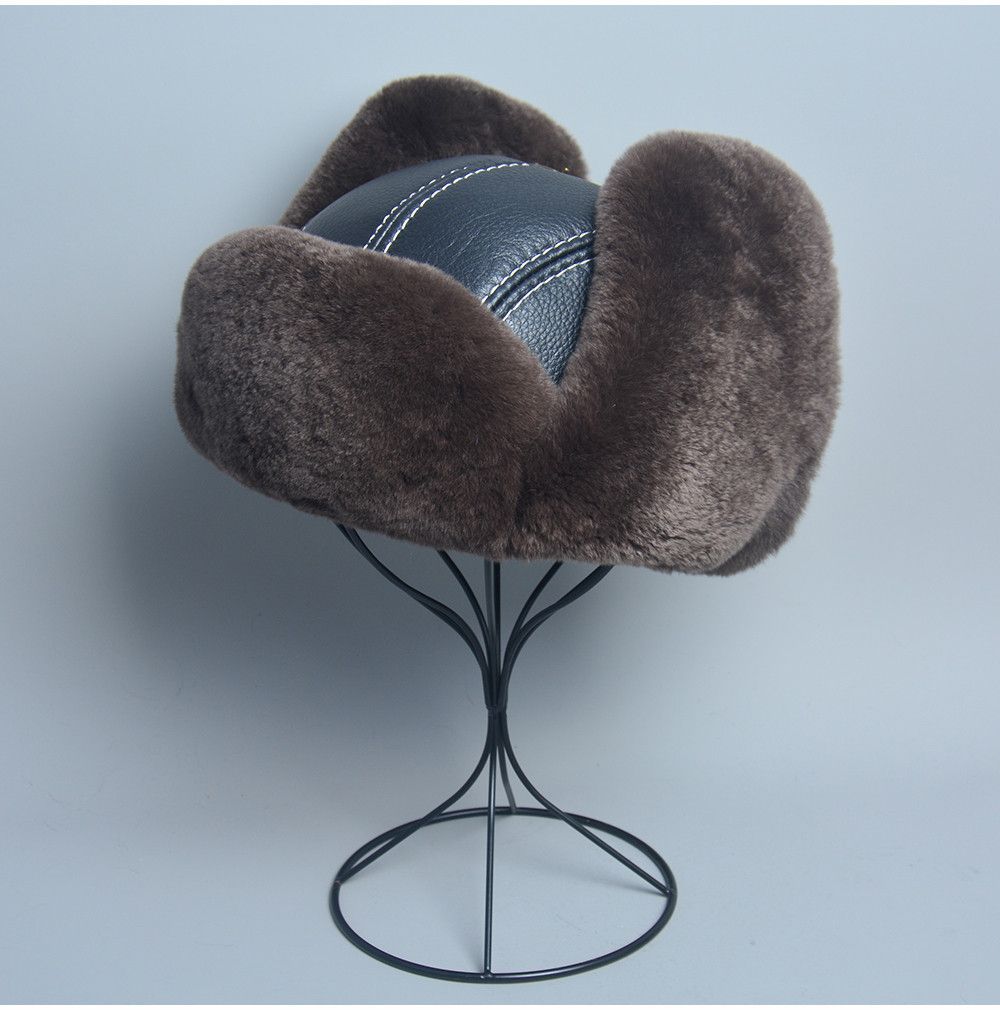 Other Nature Rex Rabbit Fur Bomber Hat Size ONE SIZE - 4 Thumbnail