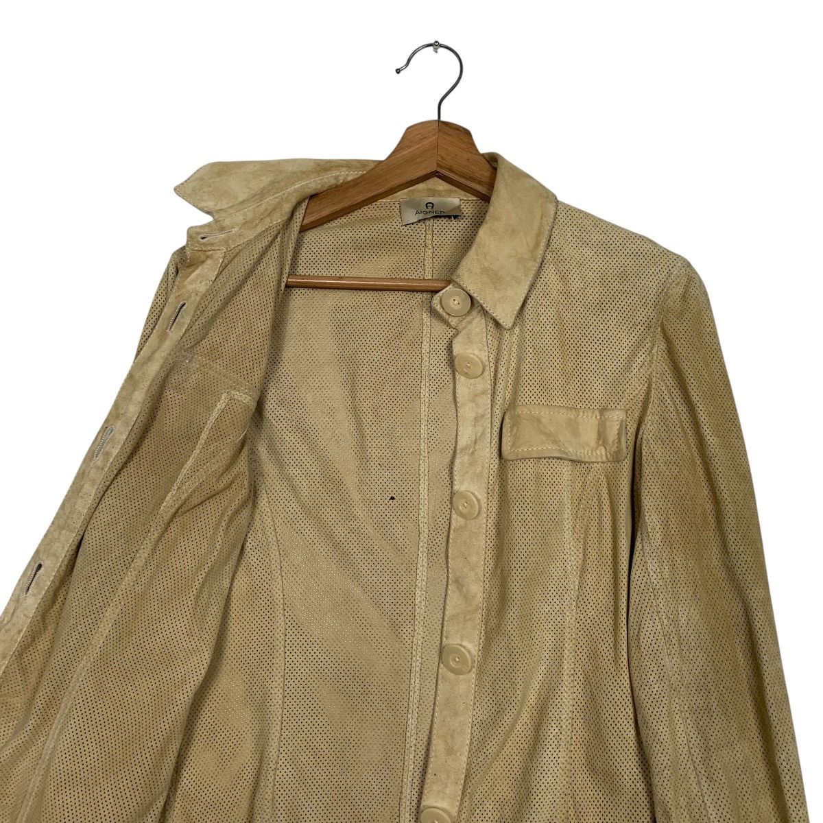 Aigner Aigner See Through Leather Jacket Size S / US 4 / IT 40 - 10 Thumbnail