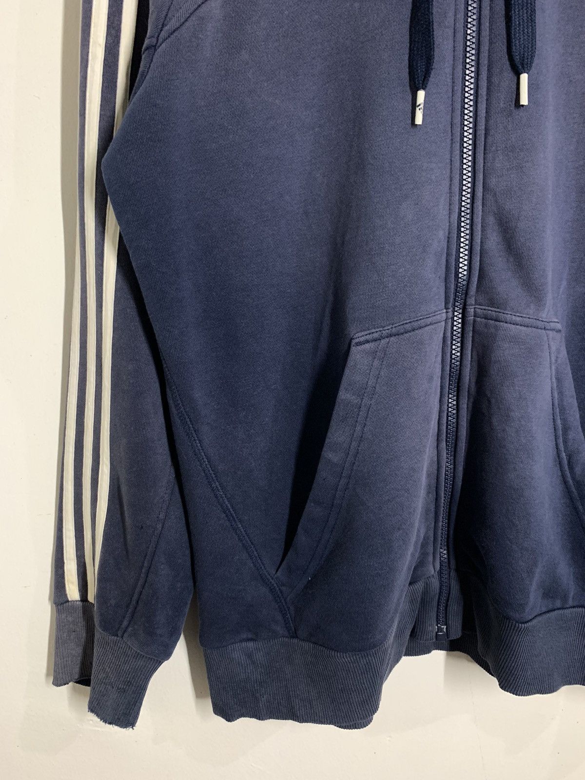 Adidas × Vintage Vtg Y2K Adidas Embroidered Logo Hoodie faded Size US M / EU 48-50 / 2 - 6 Thumbnail