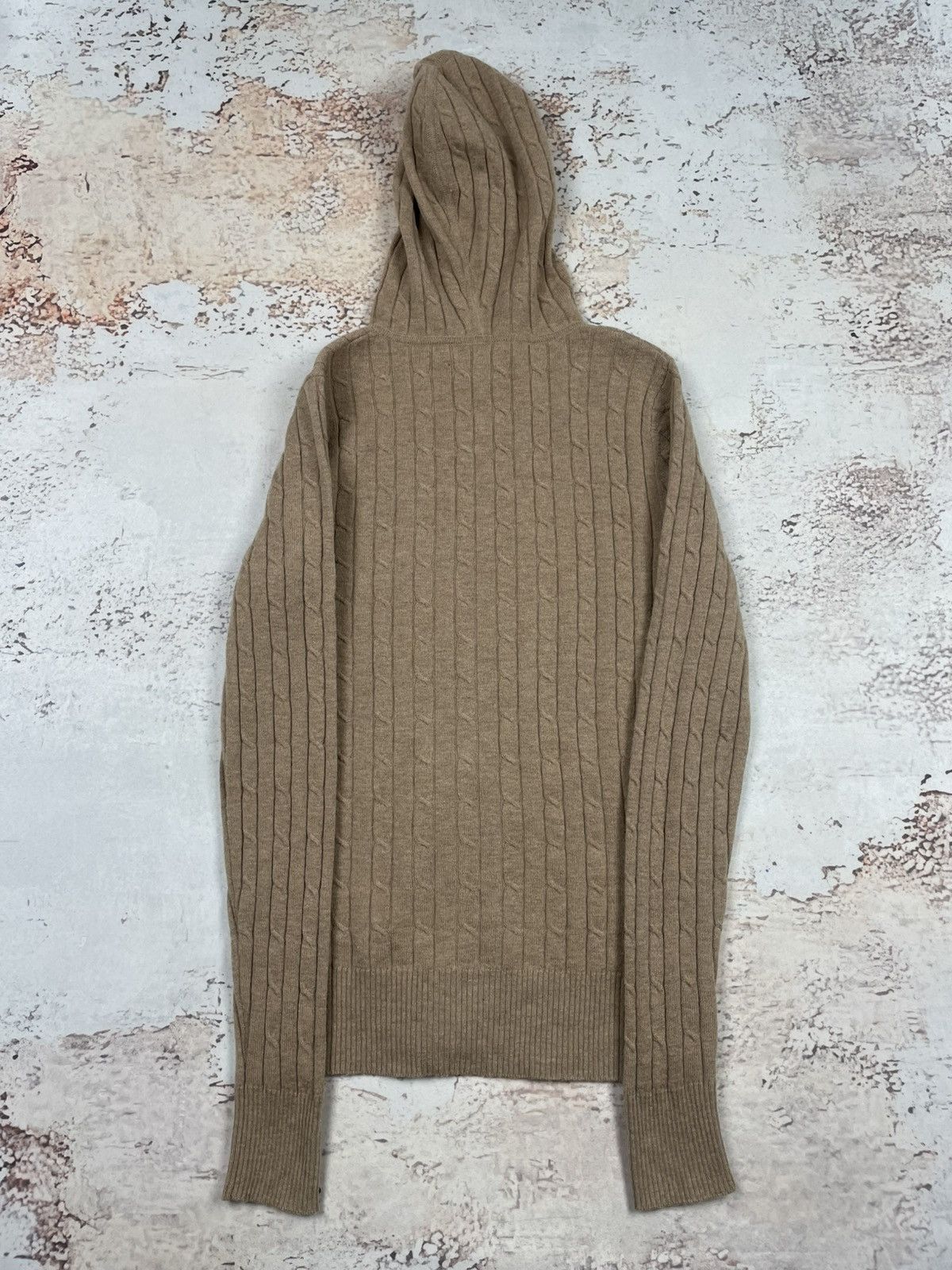 Gant GANT M – Cable Knit Wool Zip Hoodie, Old Money Classic Size M / US 6-8 / IT 42-44 - 8 Thumbnail