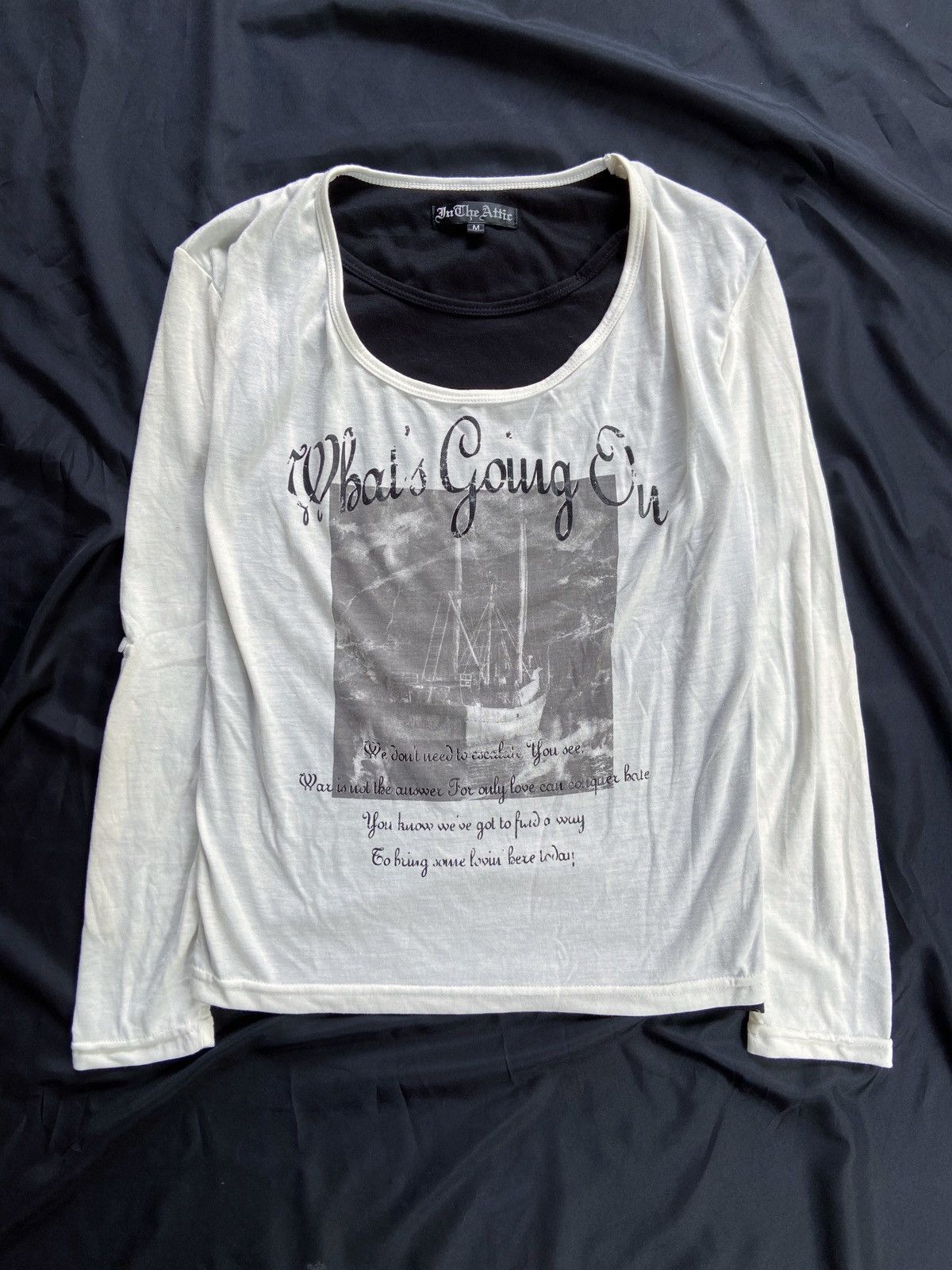 IN THE ATTIC DOUBLE LAYER WHATS GOING ON LONG SLEEVE