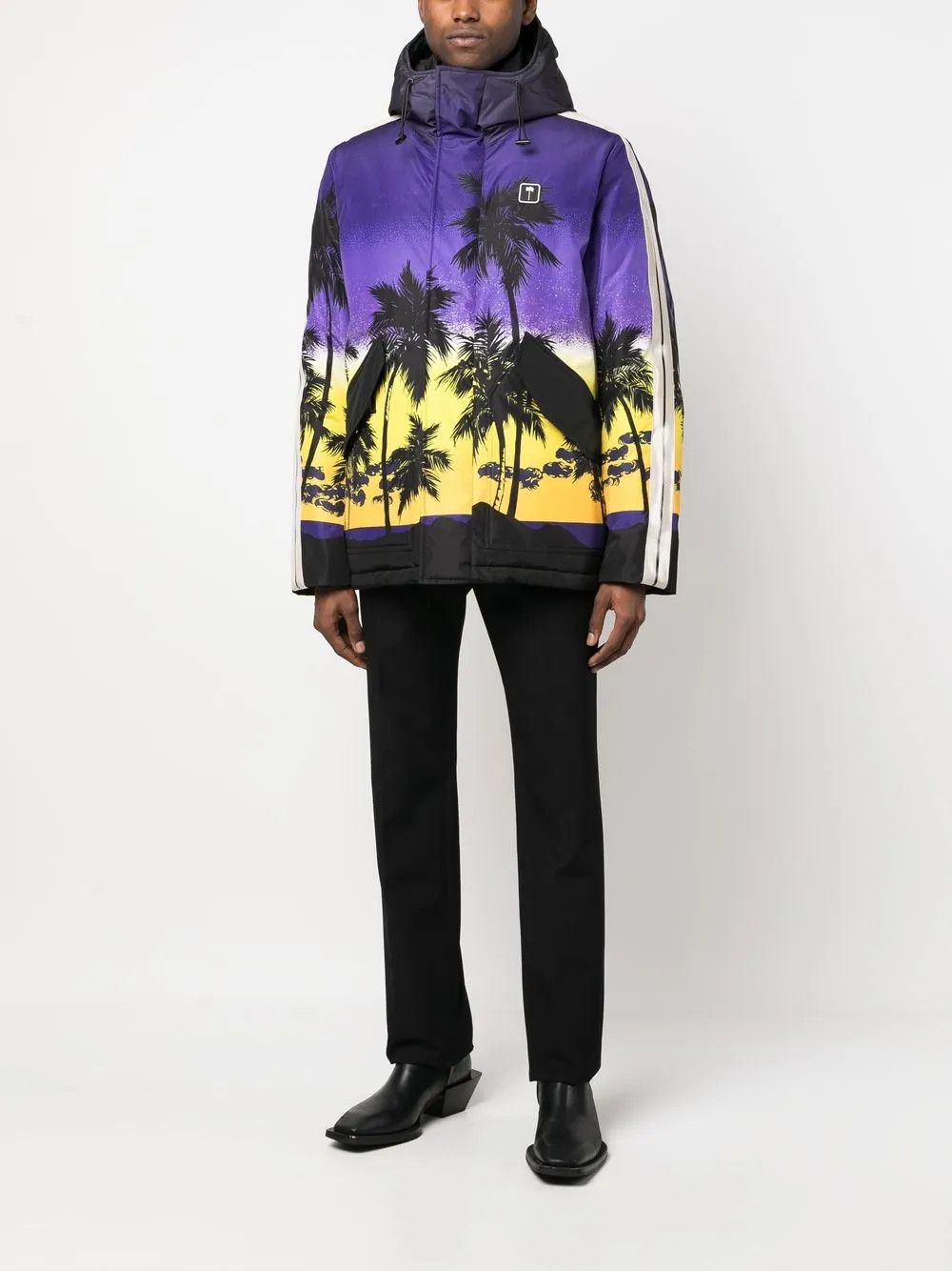 Palm Angels o1y0325 Logo Hooded Jacket in Multicolor Size US S / EU 44-46 / 1 - 5 Thumbnail