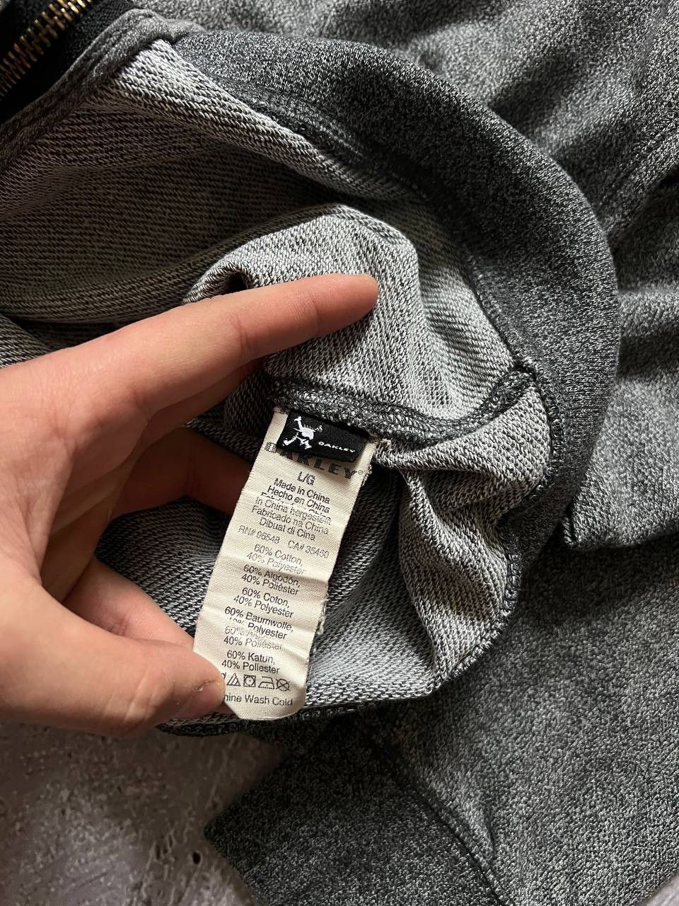 Oakley Oakley Sweater Gray Performance Full Zip Knit Sweatshirt L Size US L / EU 52-54 / 3 - 6 Thumbnail