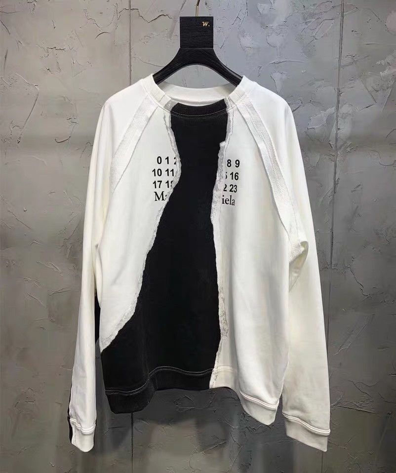 Maison Margiela Maison Margiela Size 50 Splash ink stitching sweatshirt siz Size US M / EU 48-50 / 2 - 2 Thumbnail