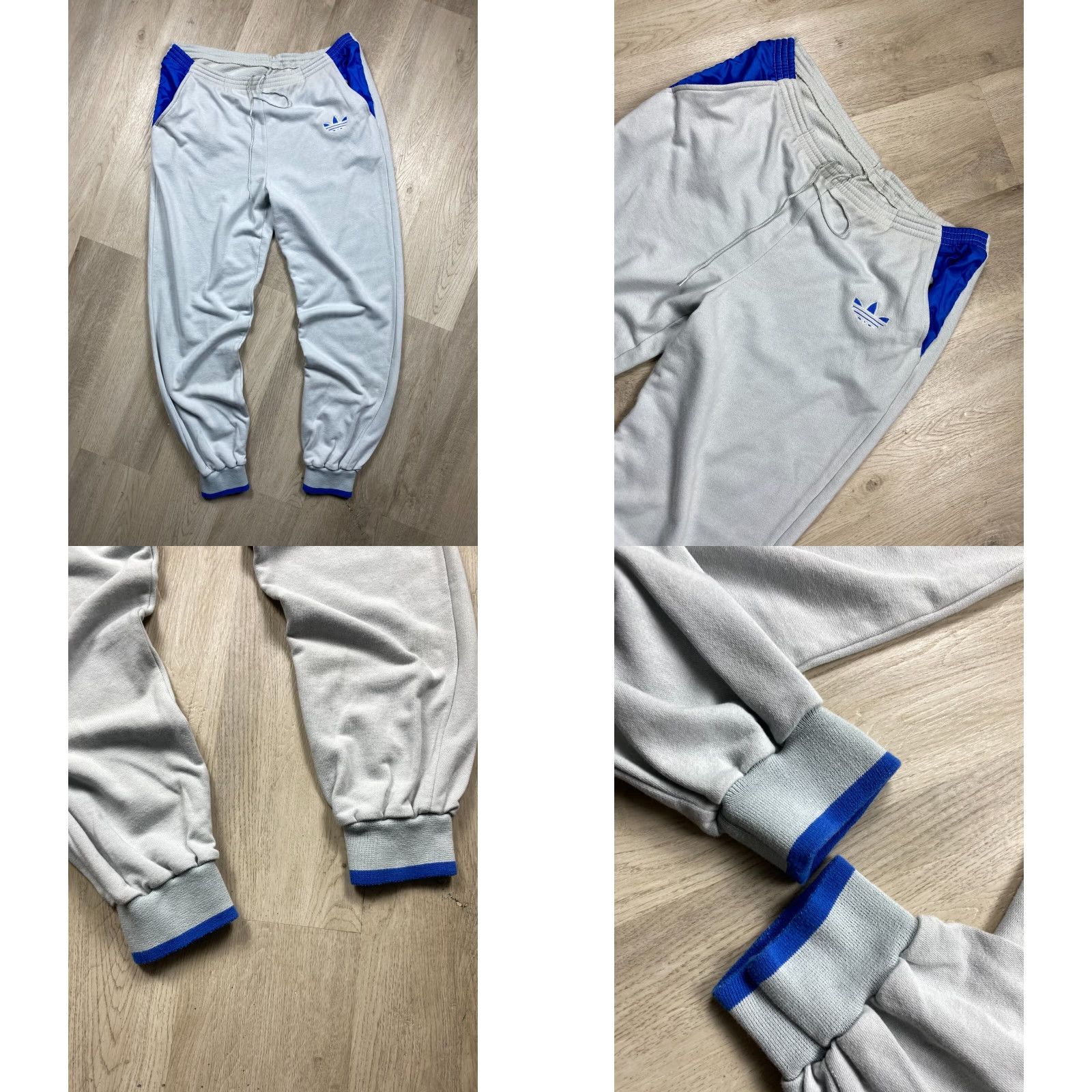 Adidas ADIDAS 90s Vintage Mens Tracksuit Sweatshirt + Pants M Gray 90s Mens Tracksuit Shirt Pants Set Size US M / EU 48-50 / 2 - 8 Thumbnail