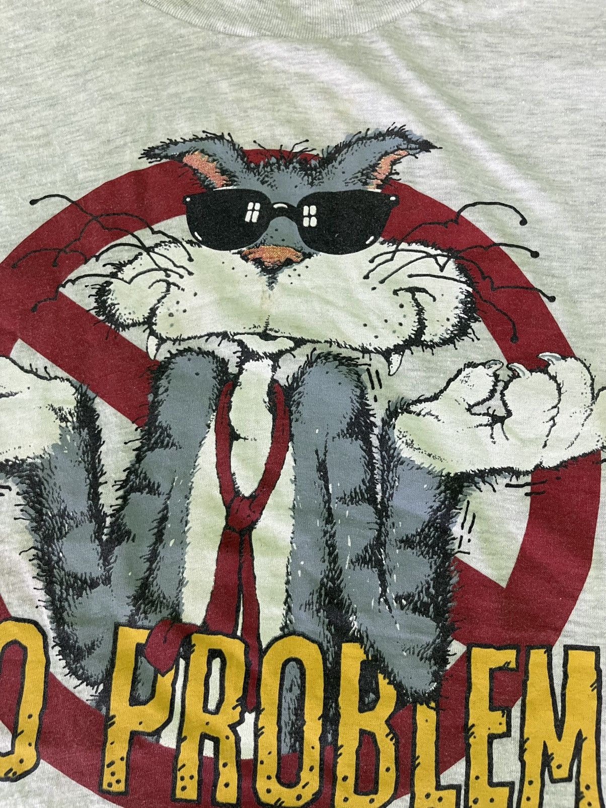 Vintage vintage art 1988s "No Problem" t-shirt features T-Shirt Size US L / EU 52-54 / 3 - 10 Thumbnail