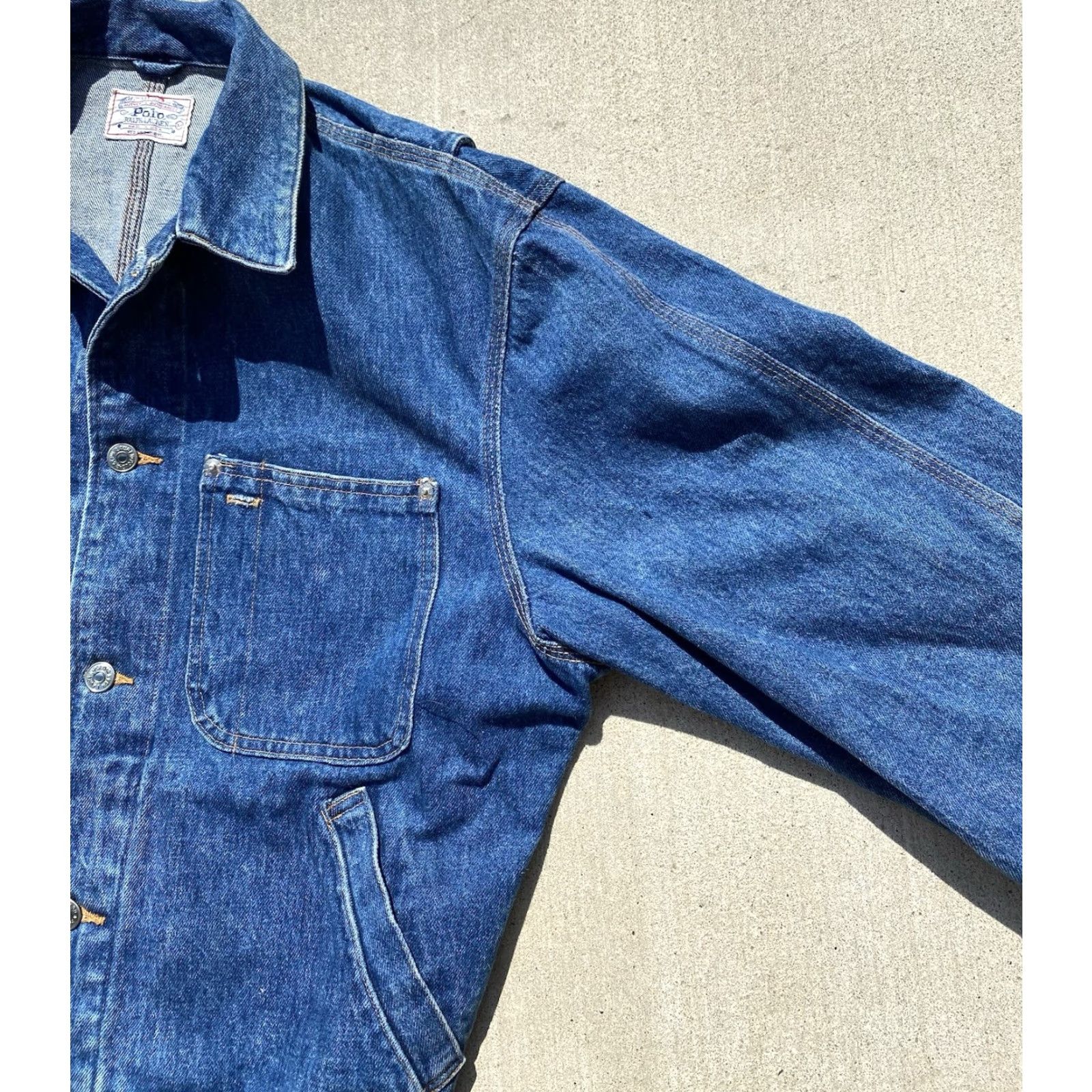 Polo Ralph Lauren VINTAGE Polo Ralph Lauren Denim Jacket Shirt Mens Jacket M Blue 90s Western Outdoor Denim Jacket Polo Ralph Lauren Size US M / EU 48-50 / 2 - 6 Thumbnail