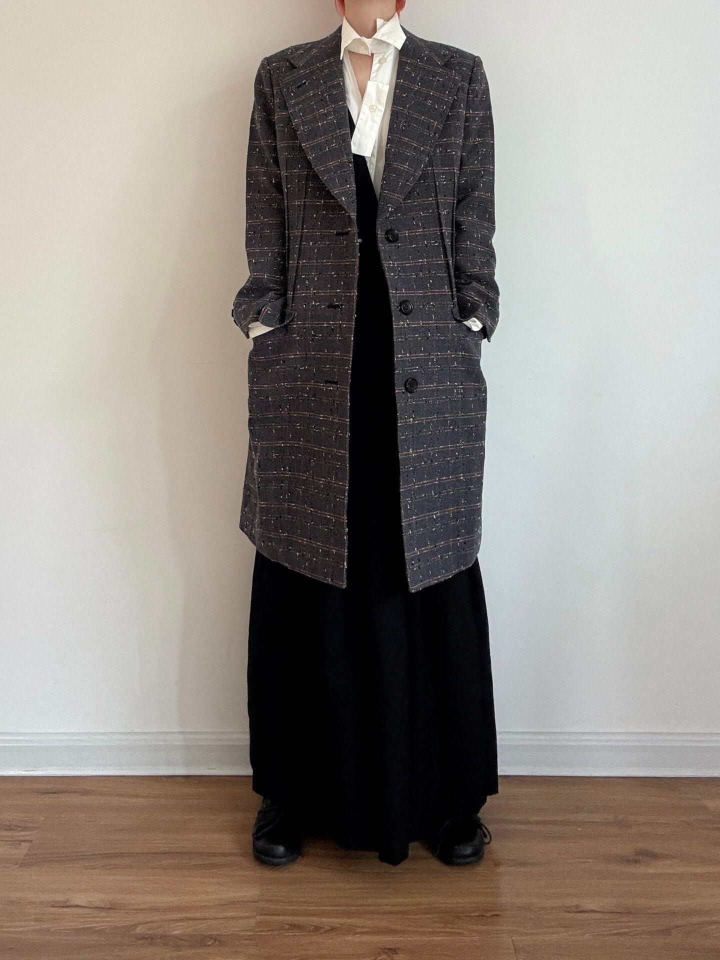 Rei Kawakubo Junya Watanabe Tweed Overcoat Size M / US 6-8 / IT 42-44 - 1 Thumbnail