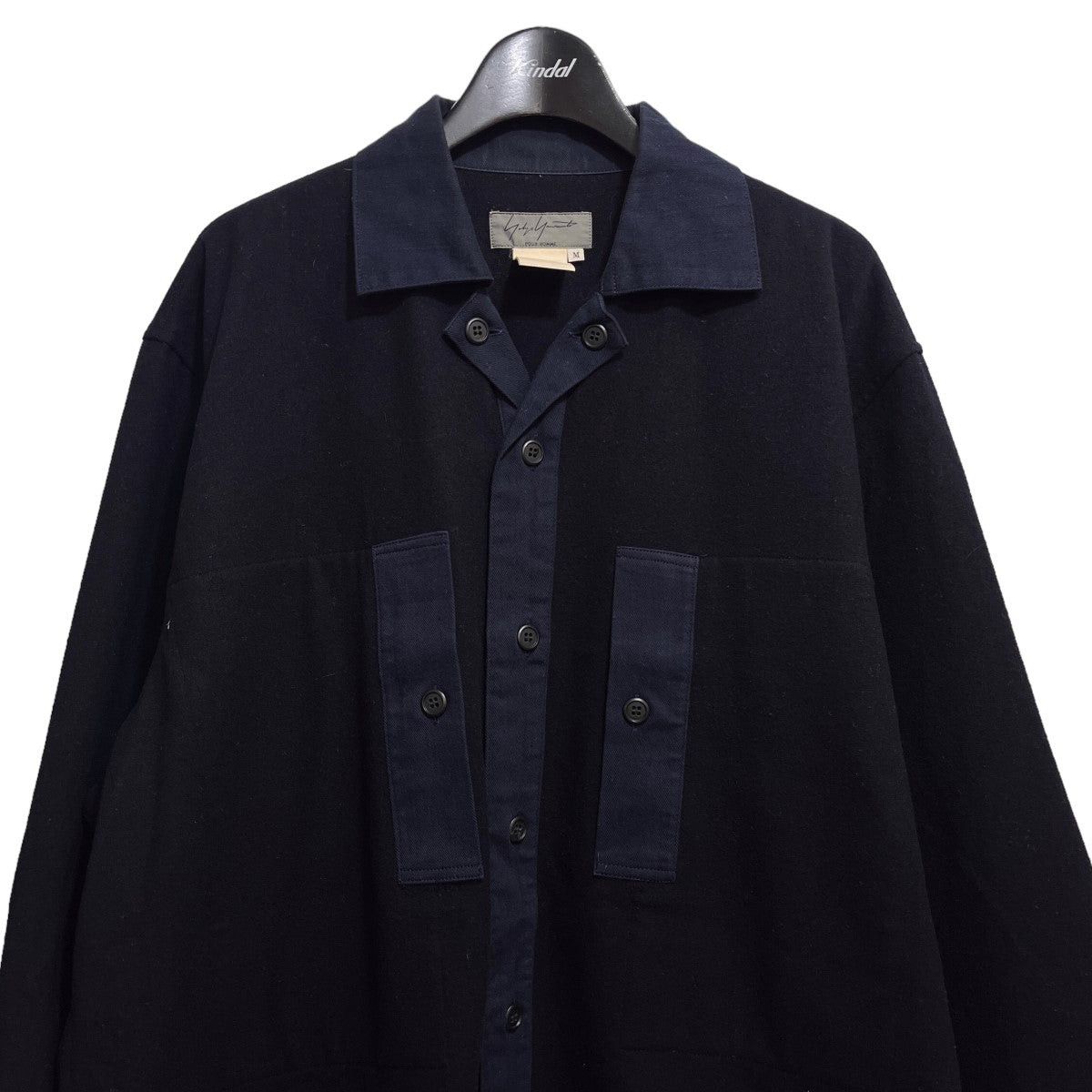 Yohji Yamamoto YYPH oversized Switching wool shirt Size US M / EU 48-50 / 2 - 2 Thumbnail