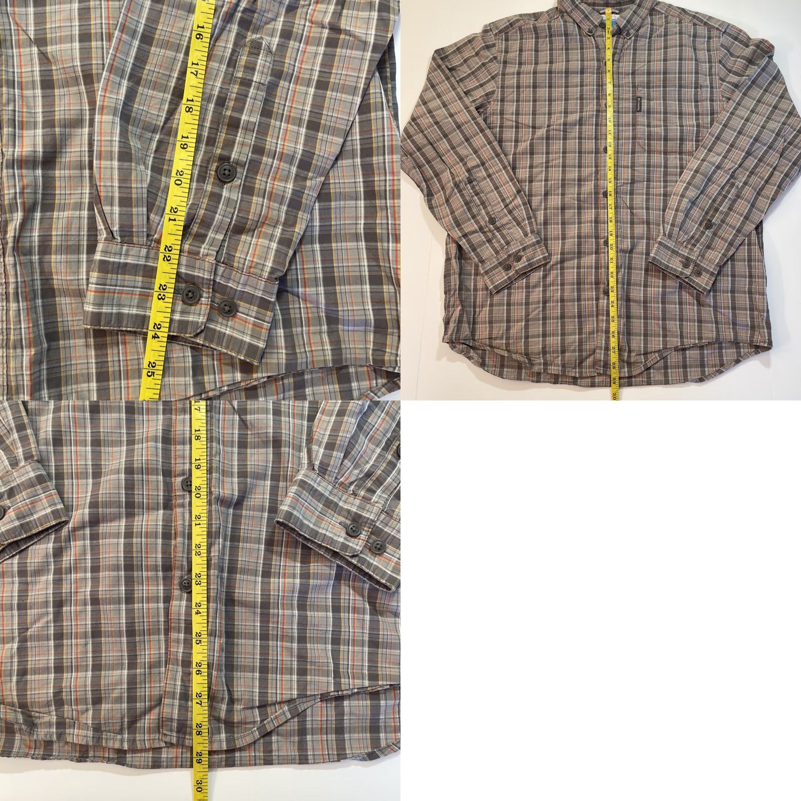 Vintage Columbia Shirt Plaid Button-Up Casual Knit Gray Long Sleeve Mens L Size US L / EU 52-54 / 3 - 8 Thumbnail