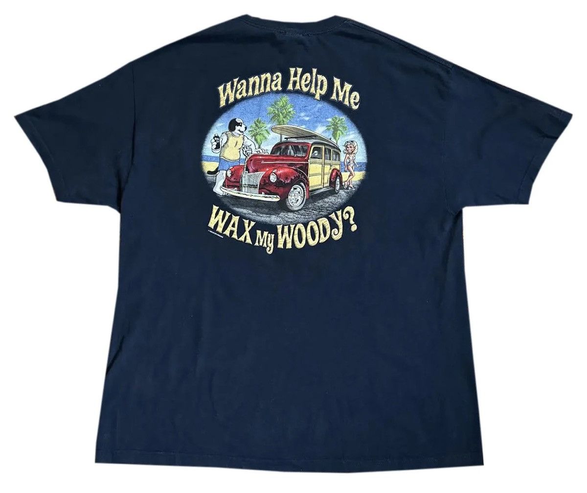 Big Dogs Vintage Big Dogs Wanna Help Me Wax My Woody Navy T Shirt XXL Size US XXL / EU 58 / 5 - 1 Thumbnail
