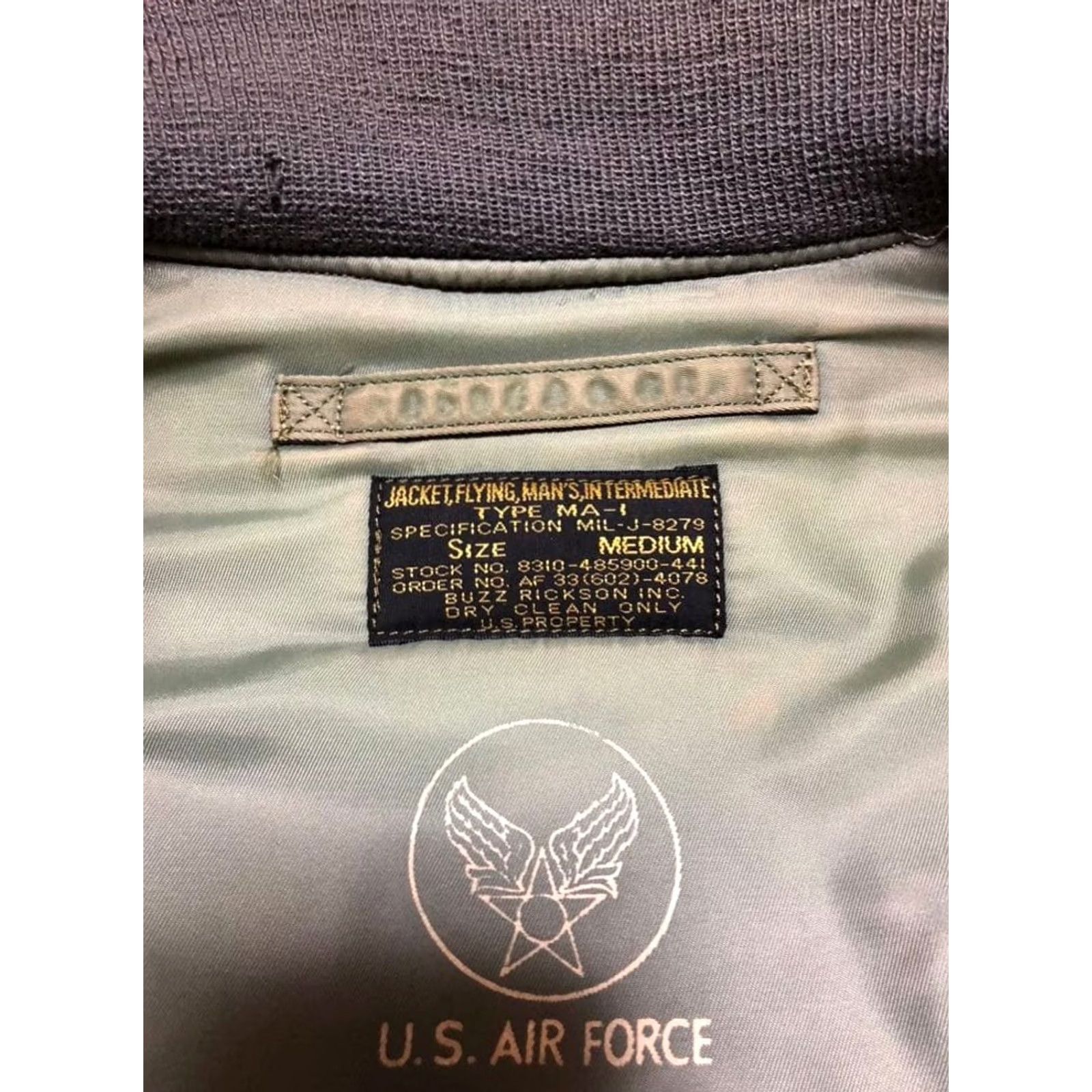 Buzz Rickson's Buzz Ricksons MA-1 Lion Uniform Inc Repro Sage Green M Japan Flight Jacket Size US M / EU 48-50 / 2 - 5 Thumbnail