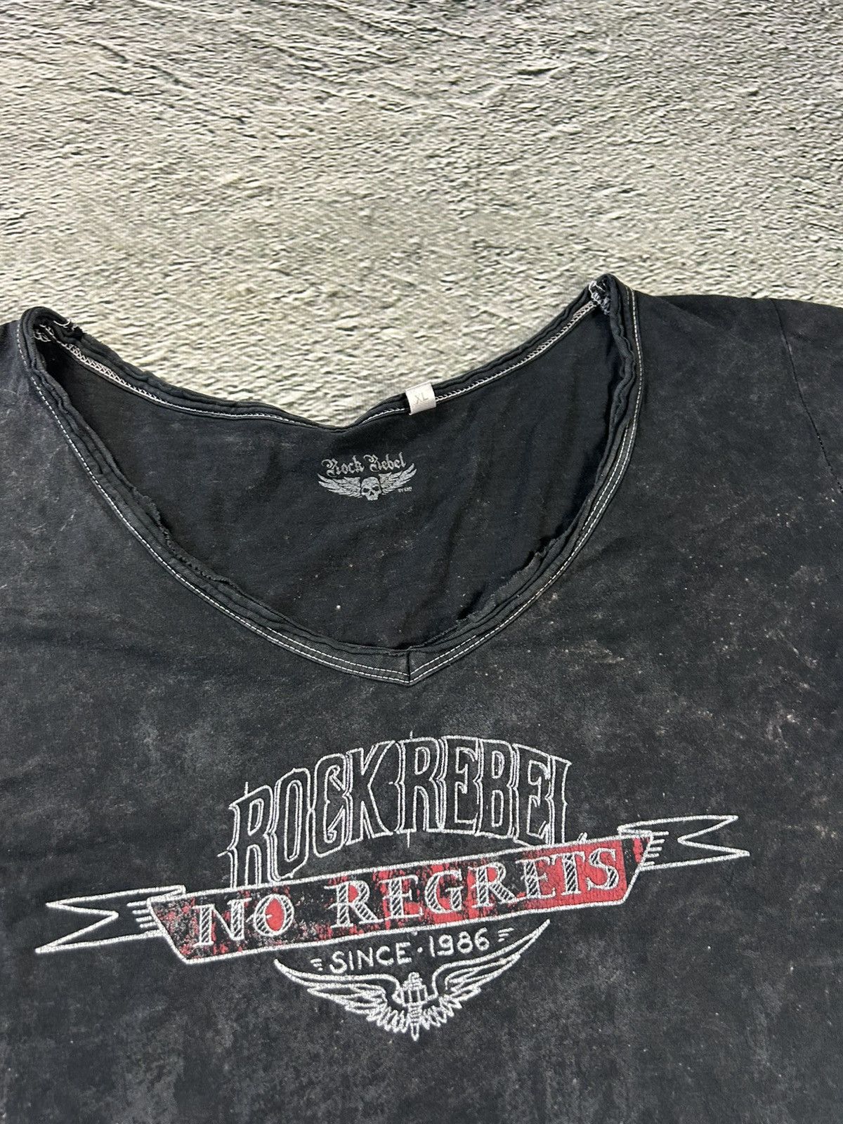 Vintage T-shirt Rock rebel affliction semetary unique rare archive Size XL / US 12-14 / IT 48-50 - 3 Thumbnail