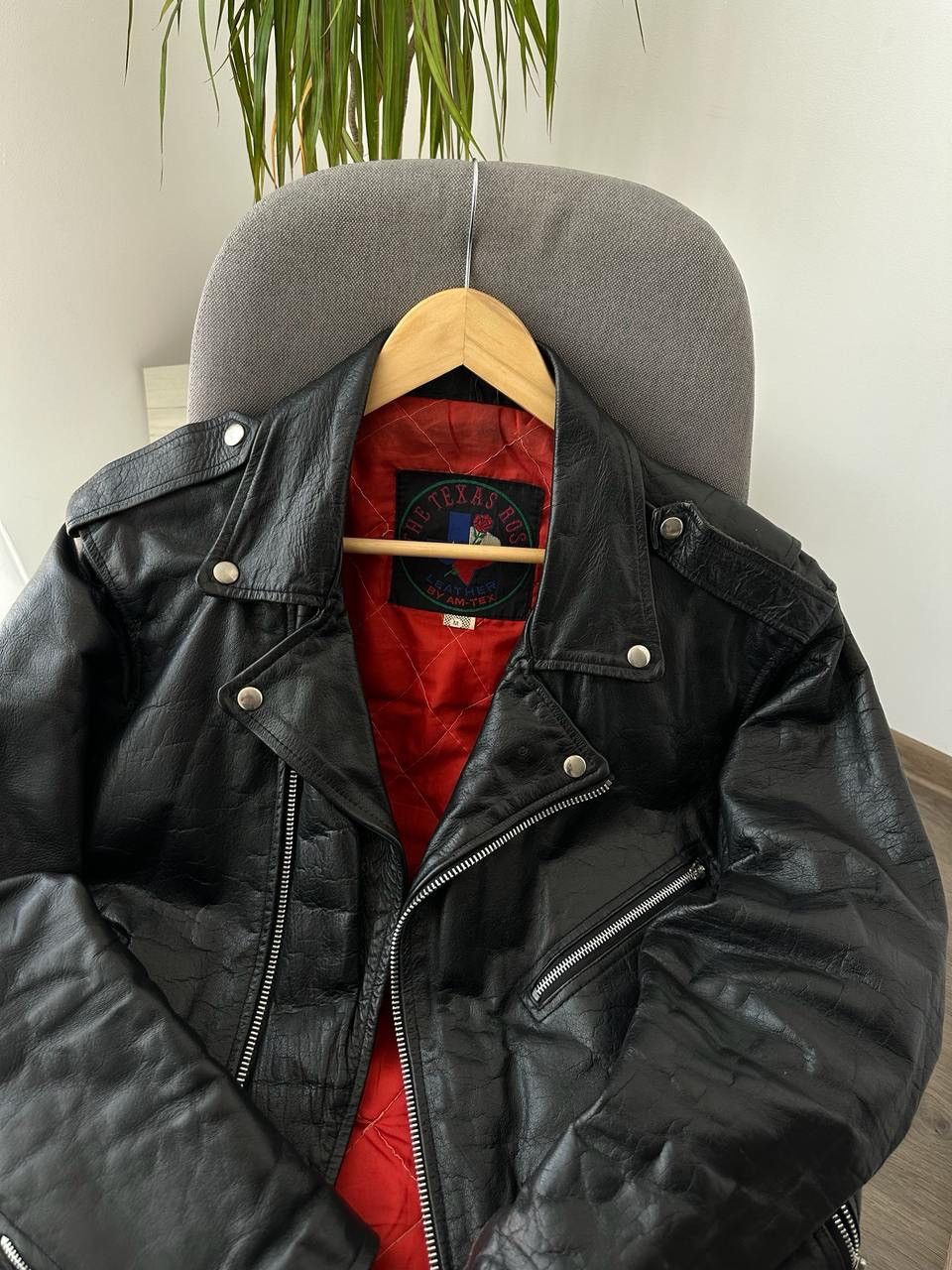 Genuine Leather × Vintage Vintage Japanese Black Leather Moto Distressed Jacket Size US S / EU 44-46 / 1 - 19 Thumbnail
