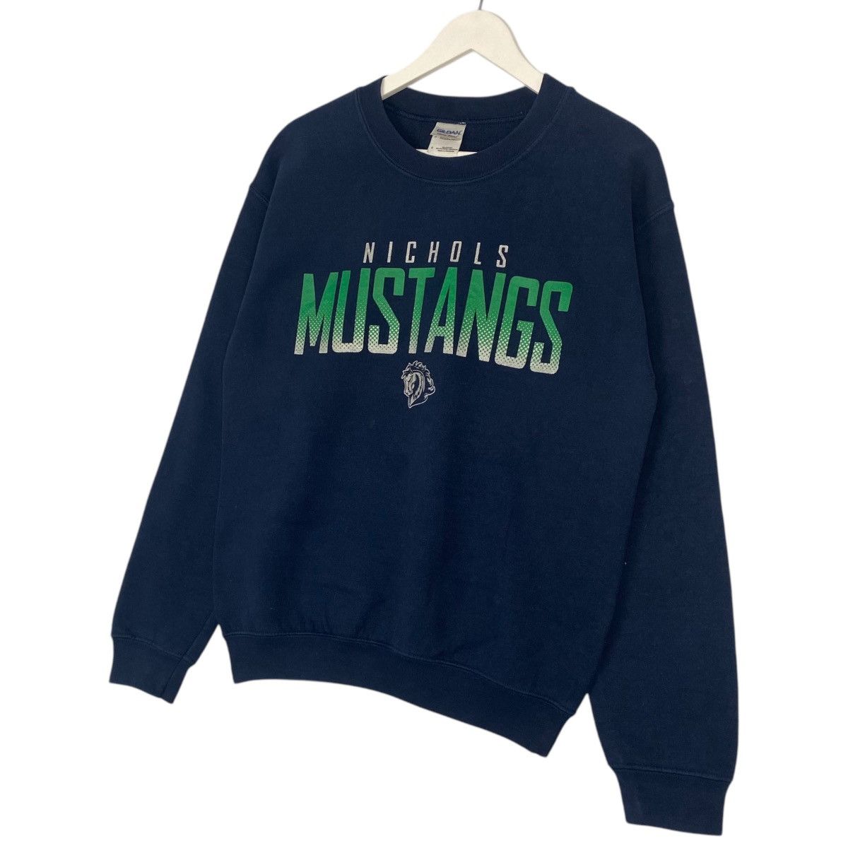 Vintage Vintage Nichols Mustang High School Sweatshirt Blue Size S Size US S / EU 44-46 / 1 - 2 Thumbnail