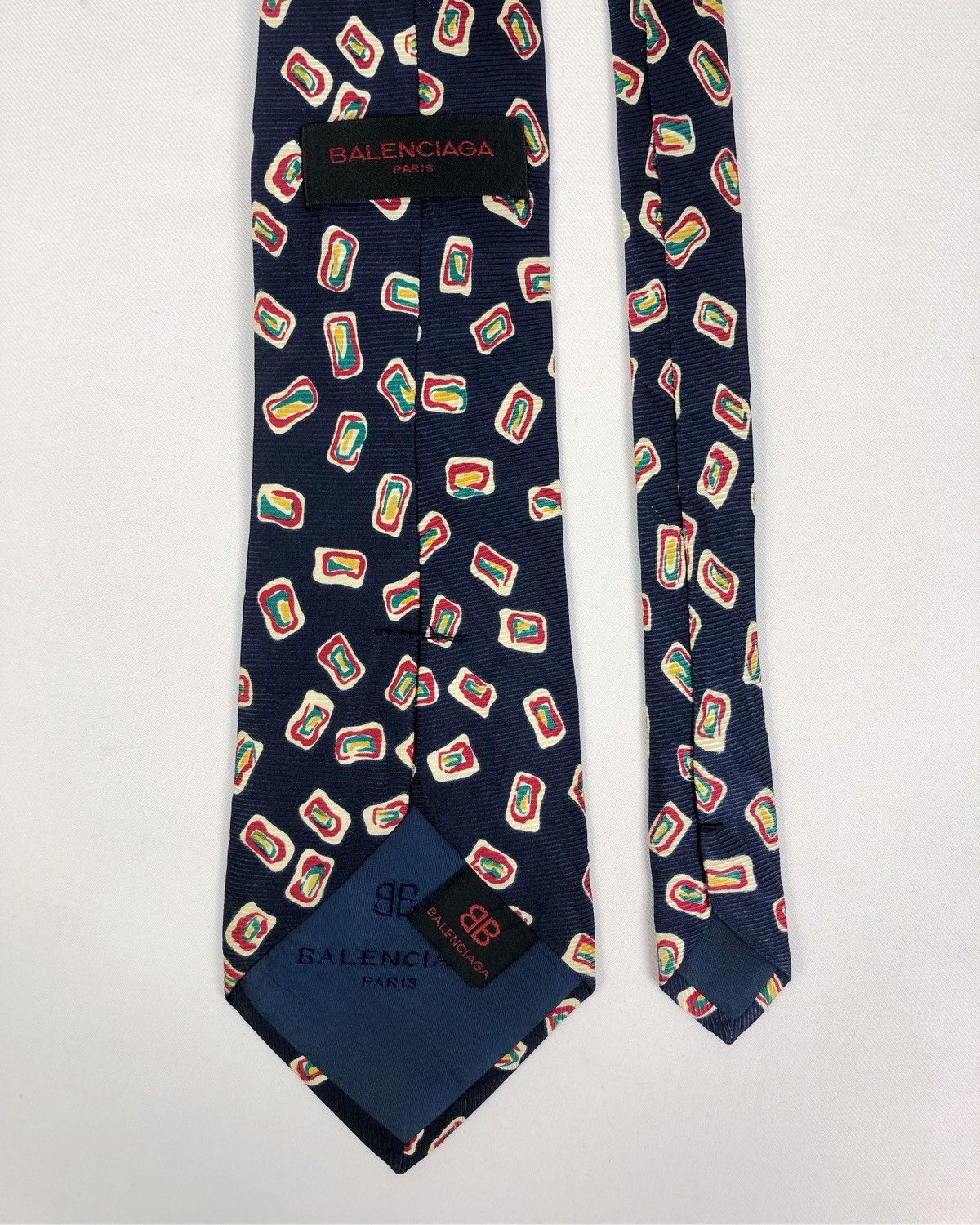 Balenciaga Rare Vintage Balenciaga Silk Tie Size ONE SIZE - 4 Thumbnail