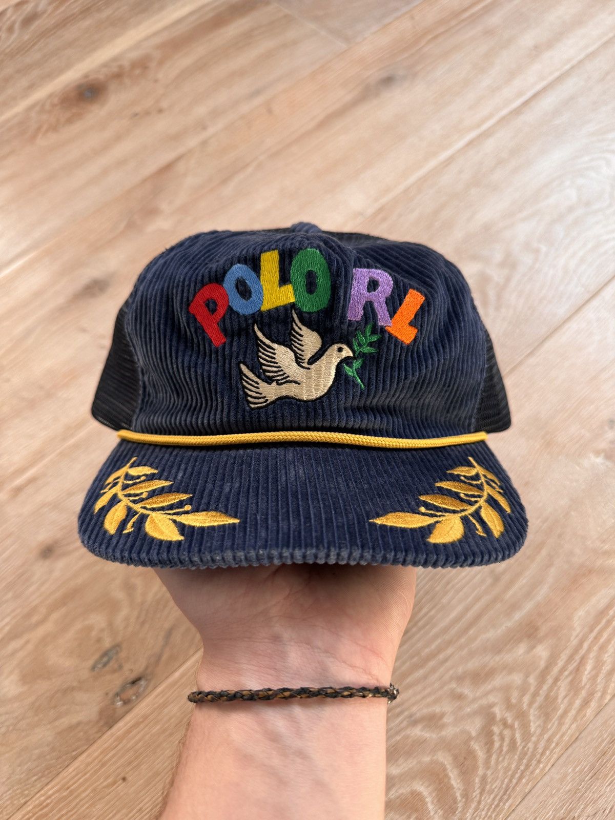 Polo Ralph Lauren Vintage Polo Ralph Lauren Corduroy Trucker Cap Hat Size ONE SIZE - 2 Thumbnail