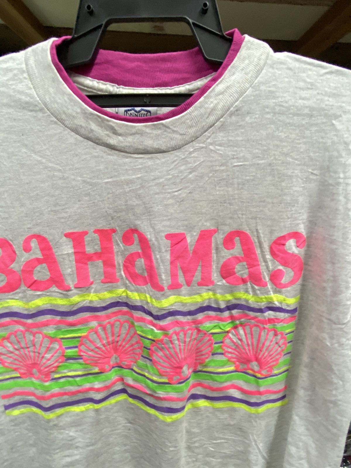 Vintage VINTAGE BAHAMAS SHELL PRINTED Size US L / EU 52-54 / 3 - 3 Thumbnail