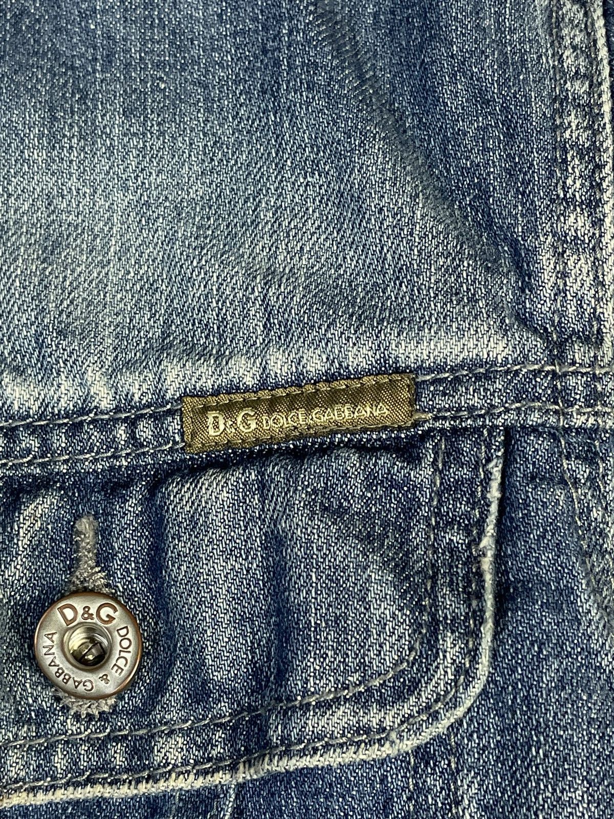 Dolce & Gabbana AW04 Dolce & Gabbana Artisanal Patchwork Denim Jacket Size US M / EU 48-50 / 2 - 7 Thumbnail