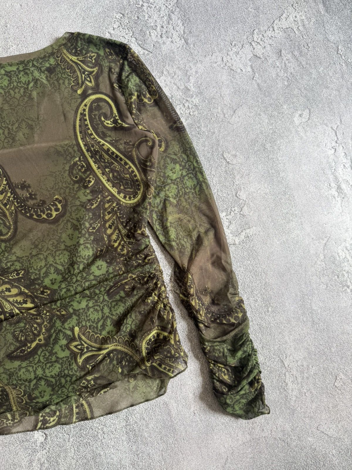 Japanese Brand Apanage all printed flowers mesh long sleeve style Gaultier Size M / US 6-8 / IT 42-44 - 18 Thumbnail