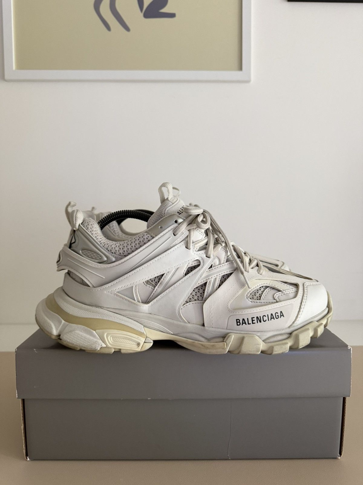 Balenciaga Balenciaga Track 2 open sneaker sz 41 white | Grailed