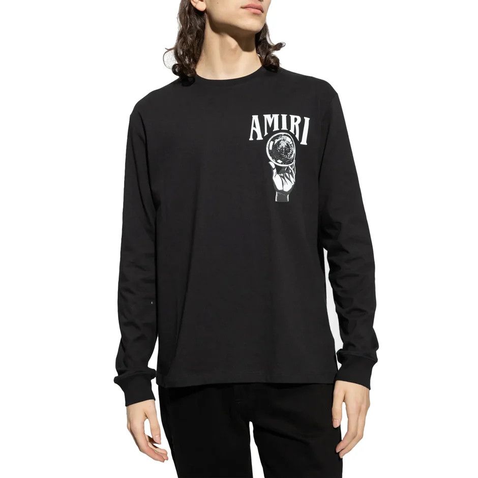Amiri o1mle0624 Crystal Ball Long Sleeve T-Shirt in Black Size US XS / EU 42 / 0 - 2 Thumbnail