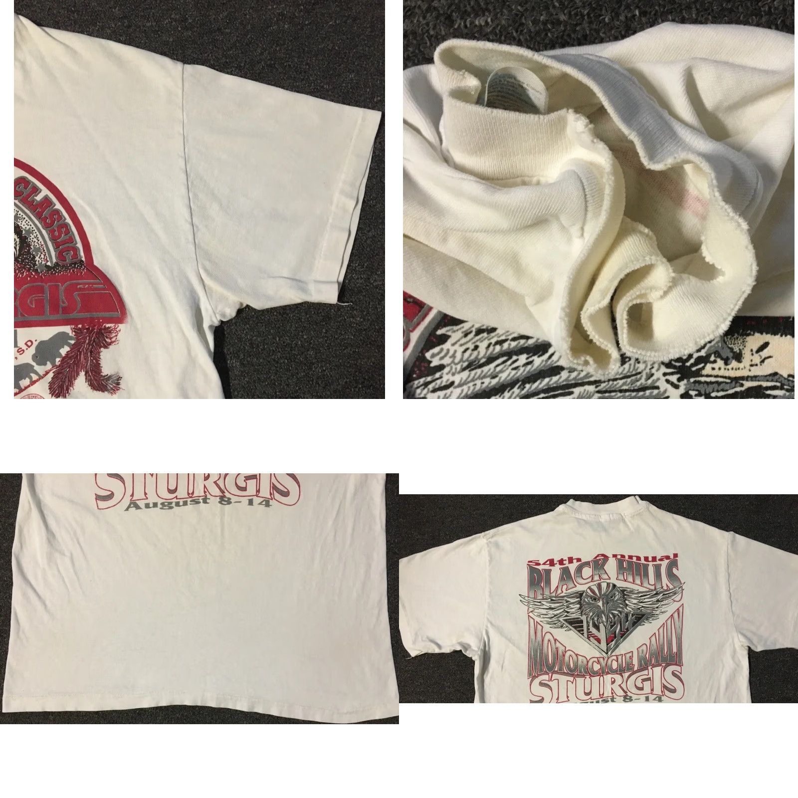 Vintage Vtg 90s Sturgis Rally Faded Eagle Shirt M USA Biker Grunge Motorcycle Harley 80s Size US M / EU 48-50 / 2 - 8 Thumbnail