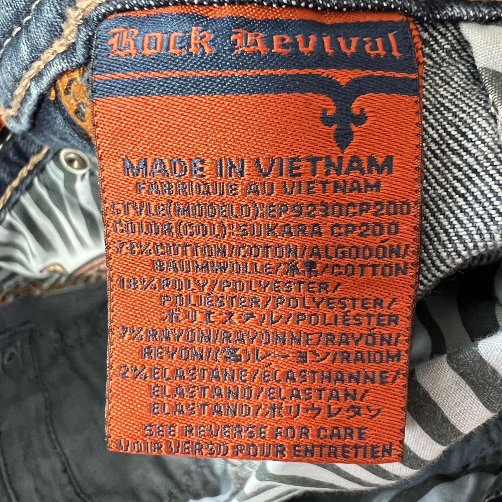Rock Revival Rock Revival Jeans Sukara 26 Crop Inseam 25.5" Thick Stitch Size 26" / US 2 / IT 38 - 7 Thumbnail