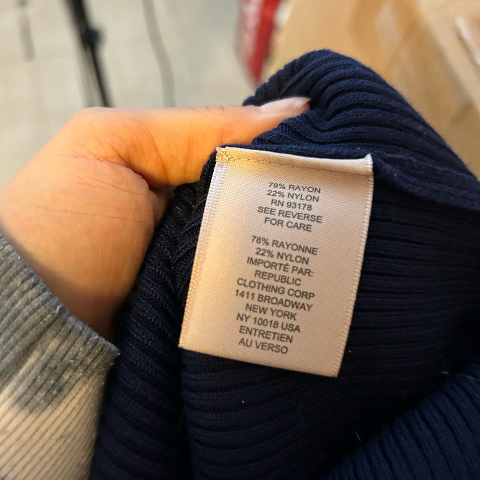 Other Philosophy Navy Blue Ribbed Full Zip Cardigan Size S / US 4 / IT 40 - 4 Thumbnail