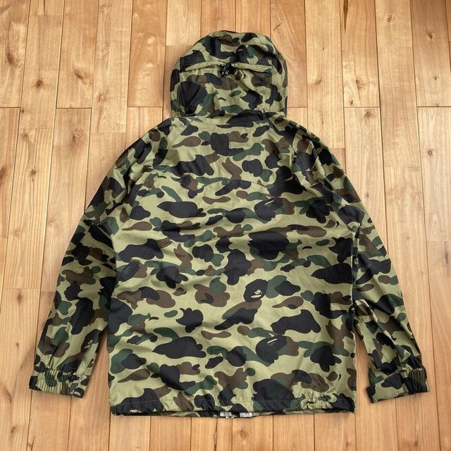 Bape × Goretex BAPE × GORE-TEX 1st camo green hoodie snowboard jacket APE Size US L / EU 52-54 / 3 - 3 Thumbnail