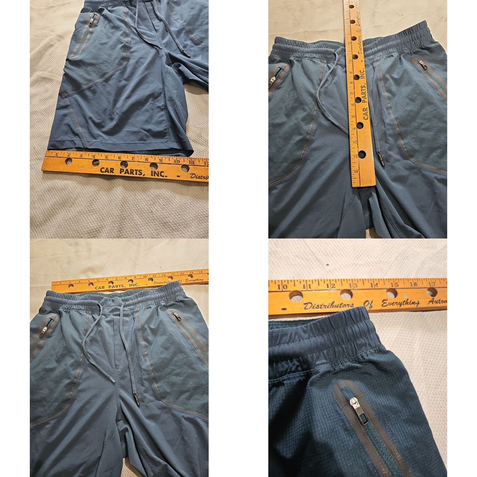 Lululemon Lululemon Shorts Mens M Blue License Train Inseam Drawstring Zip Size US 31 - 8 Thumbnail