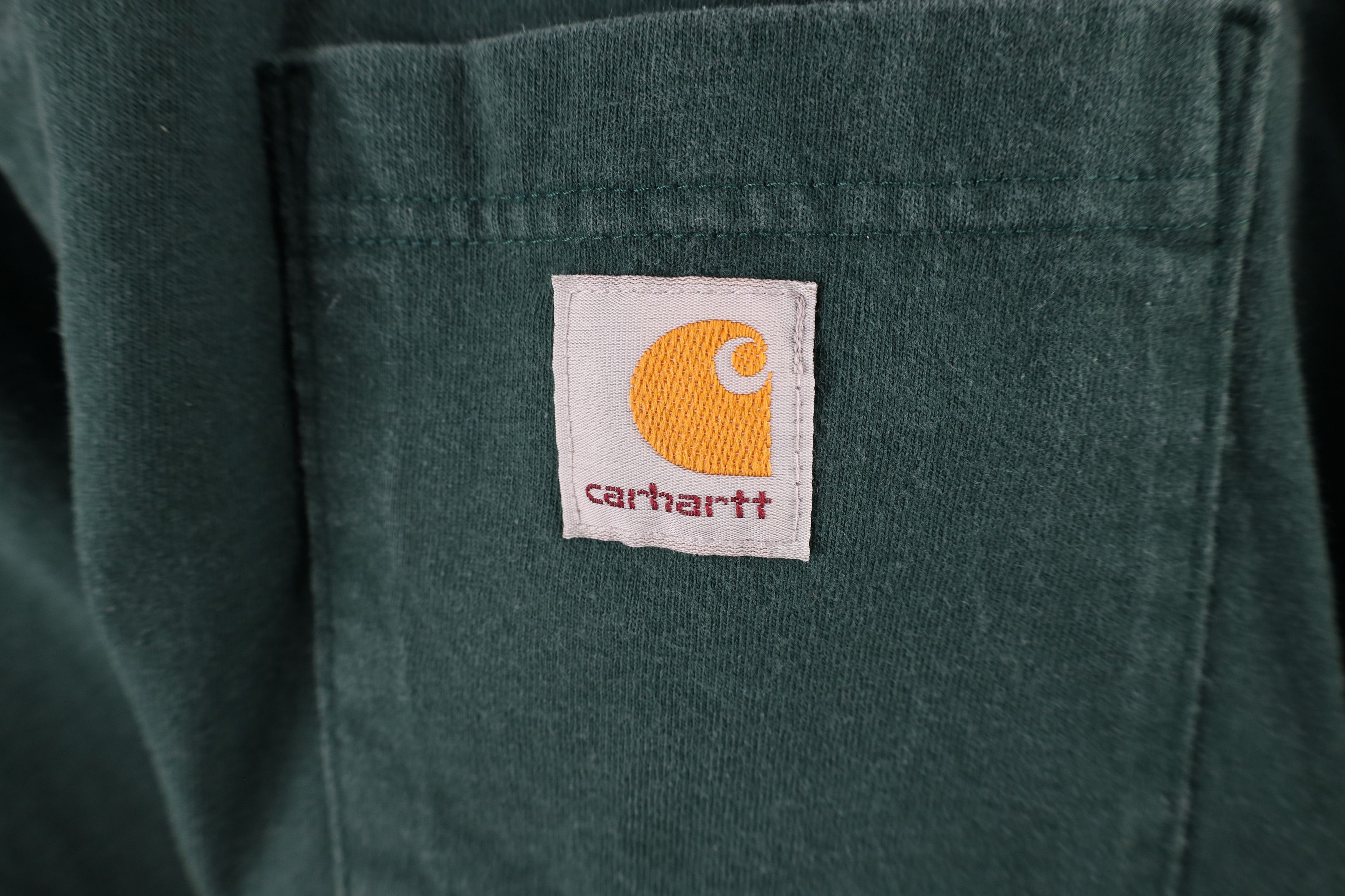 Carhartt × Vintage Vintage Carhartt Spell Out Long Sleeve Henley T-Shirt Green Size US M / EU 48-50 / 2 - 4 Thumbnail