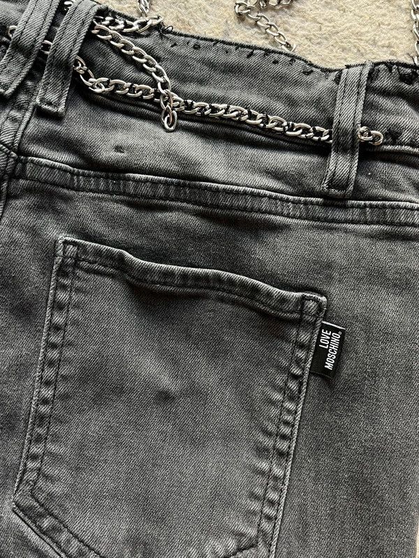 Moschino Love Moschino Sz 26 Slim Grey Jeans Denim Size 26" / US 2 / IT 38 - 11 Thumbnail