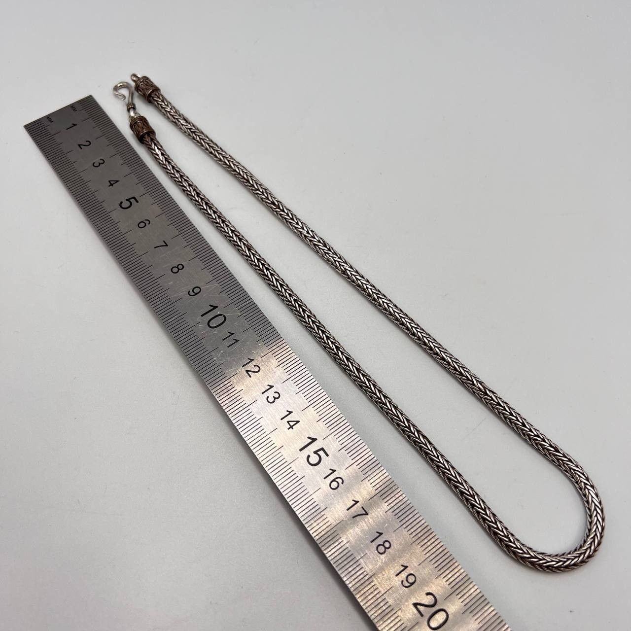 Sterling Silver × Vintage Vintage Sterling Silver 925 Chain Necklace Marked 37.6 gr Size ONE SIZE - 5 Thumbnail