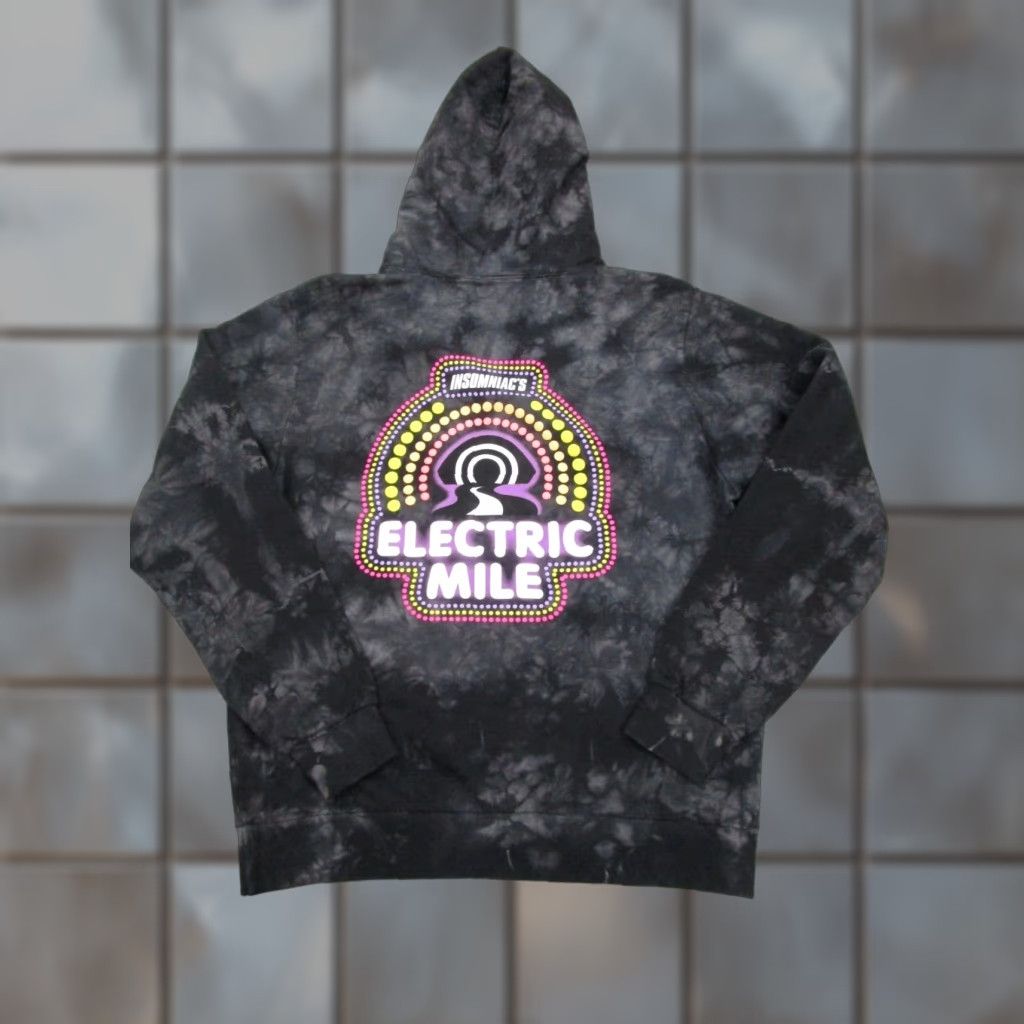 Vintage VINTAGE INSOMNIAC Hoodie Shirt Mens L Graphic Print Hooded Pockets Gray 90s Concert Raver Size US L / EU 52-54 / 3 - 1 Thumbnail