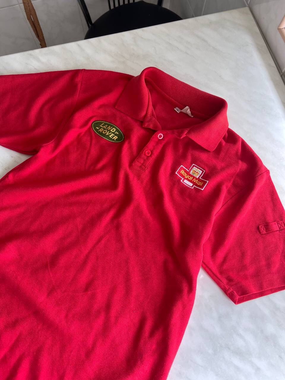 Land Rover Royal Mail Vintage Polo T Shirt Great Britain