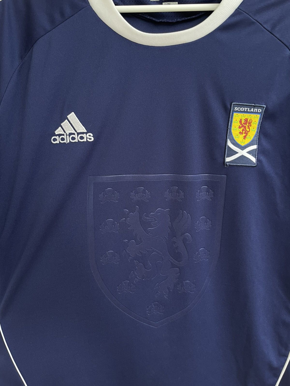 Adidas Scotland 2010 2011 Home Football Shirt Soccer Jersey U40521 Size US L / EU 52-54 / 3 - 5 Thumbnail