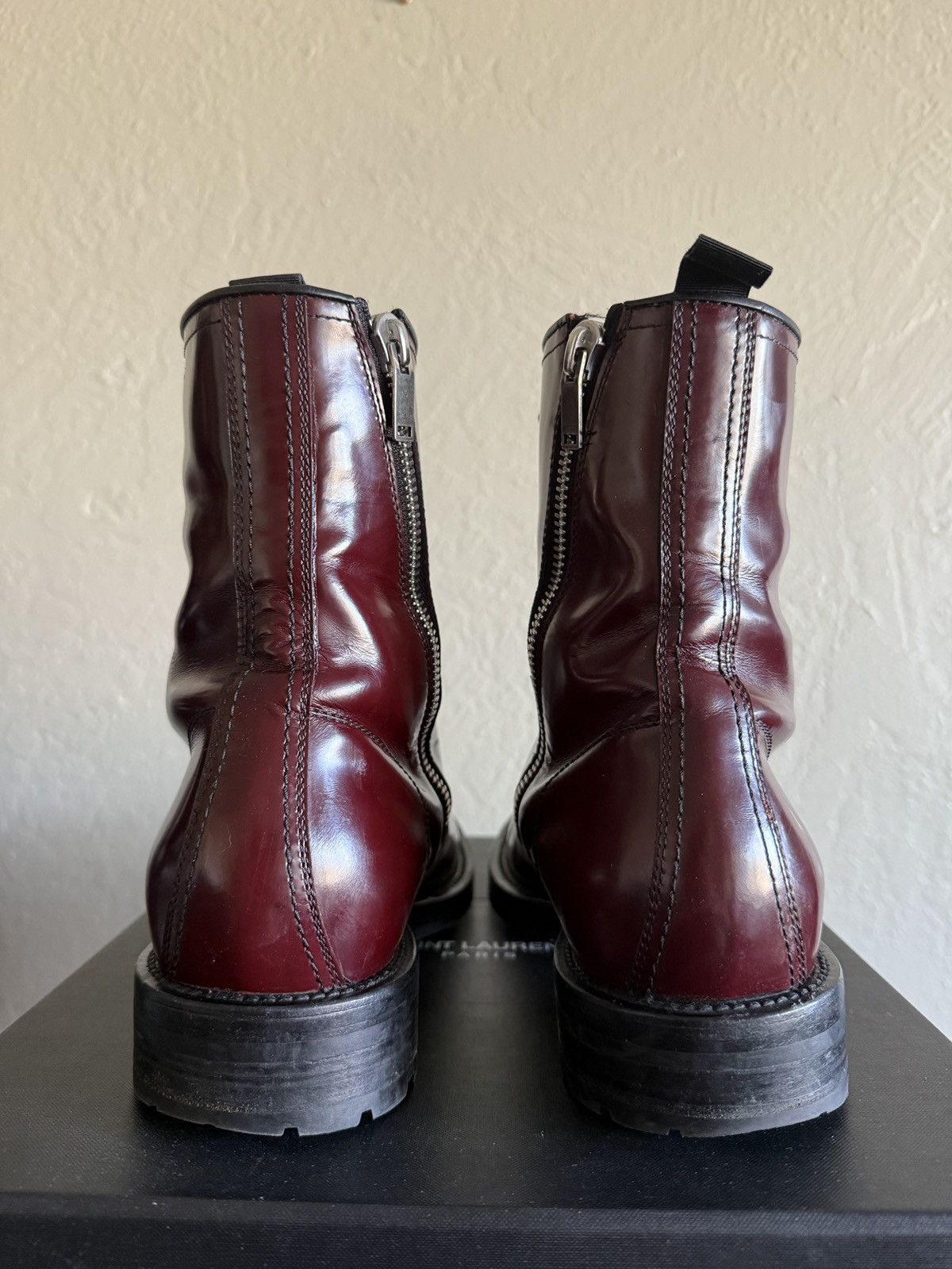 Hedi Slimane × Saint Laurent Paris Rare Saint Laurent Paris Military Boots Ranger Hedi Slimane Size US 10 / EU 43 - 7 Thumbnail