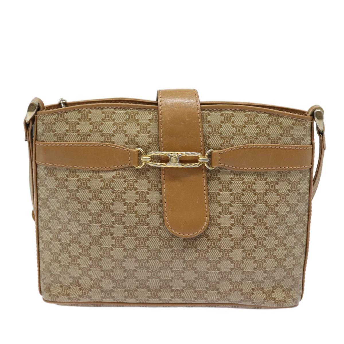 Celine CELINE Macadam Canvas Shoulder Bag Beige Size ONE SIZE - 2 Thumbnail