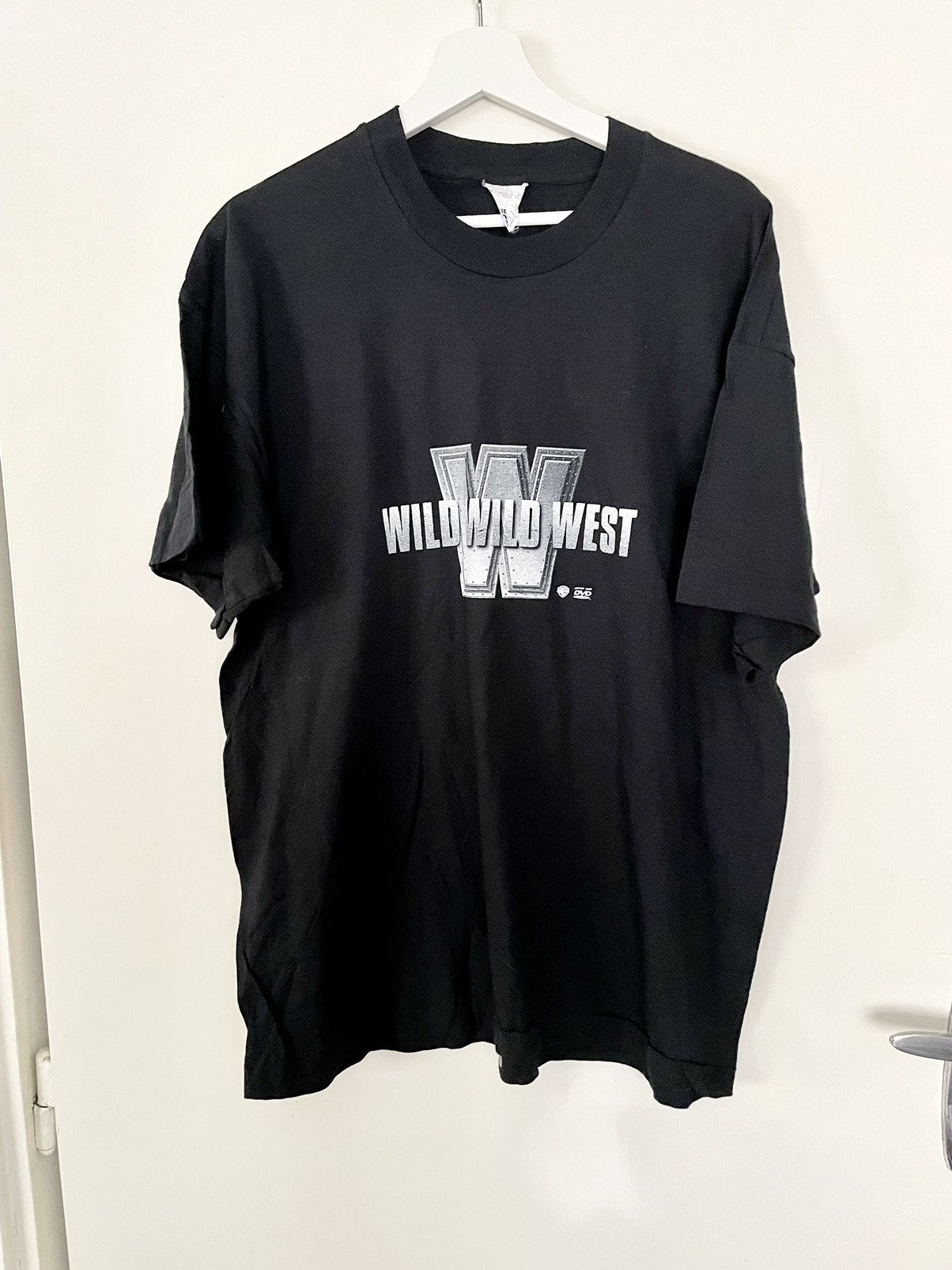 image of Wild Wild West 1999 Will Smith Vintage Movie Promo T-Shirt in Black, Men's (Size XL)