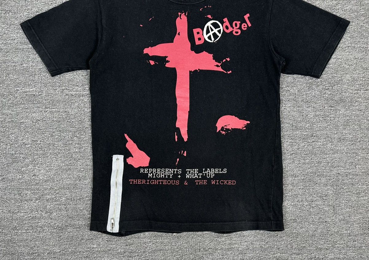 Japanese Brand Rare🔥Badger Punk Shirt Big Logo Spell Out Size S / US 4 / IT 40 - 2 Thumbnail