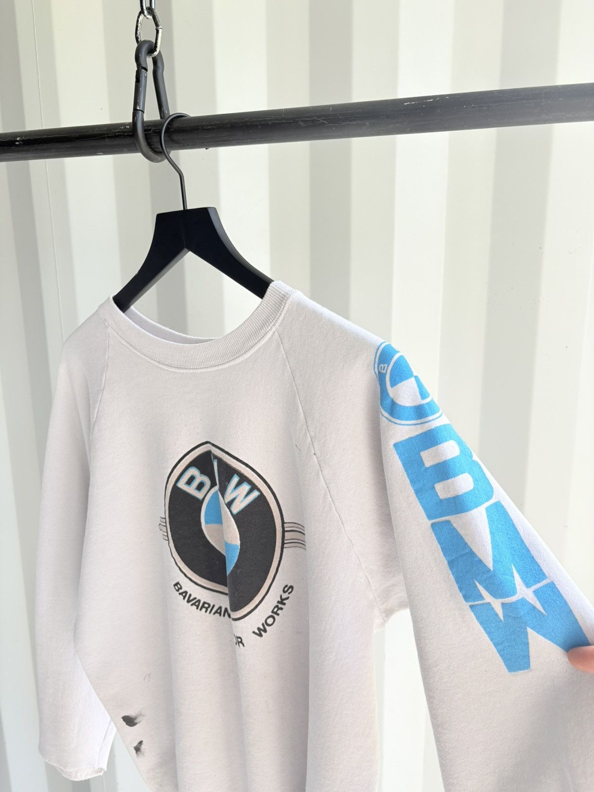 Vintage Vintage BMW Sweatshirt Faded Distressed Grunge Band Boxy Size US L / EU 52-54 / 3 - 3 Thumbnail
